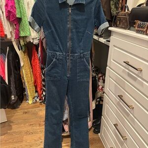Mango Denim Blue Jumpsuit